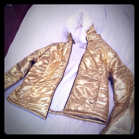 Ski jacket, gold - Picture 1 of 3